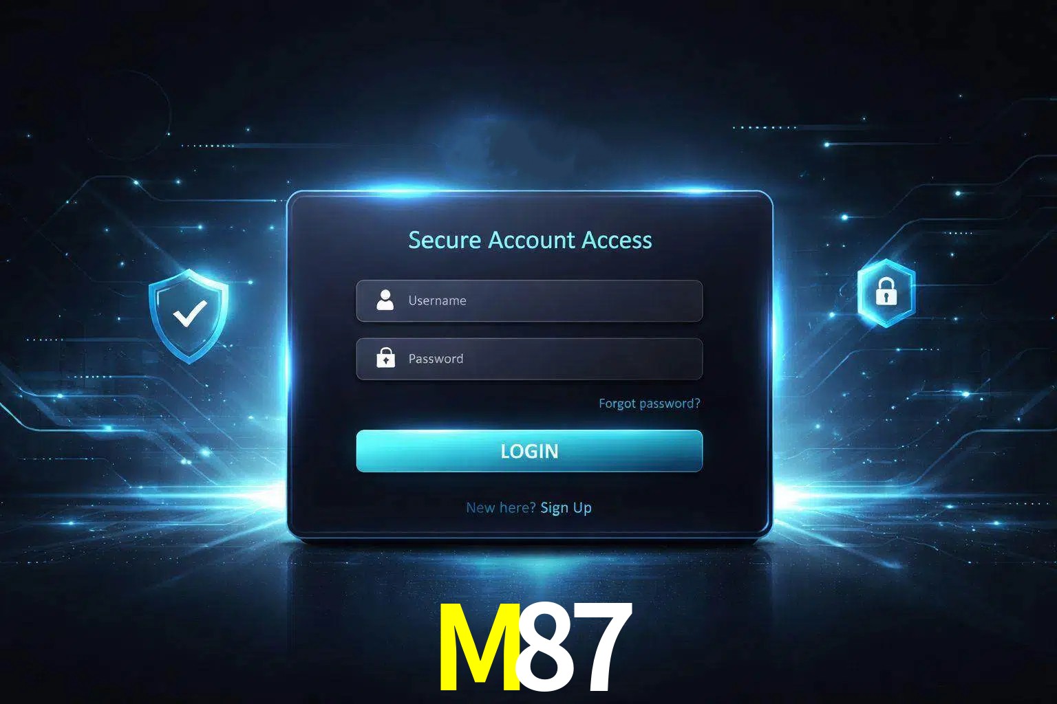 Pantalla de inicio de sesión de cuenta M87 para usuarios en México