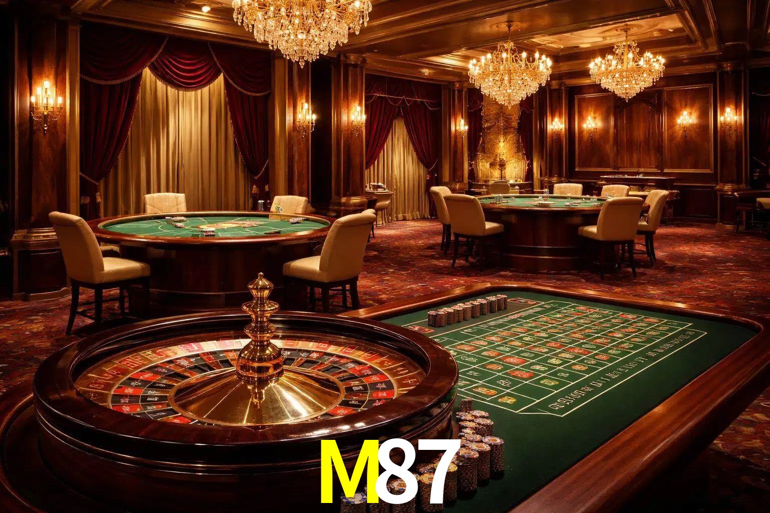 Una escena premium de mesa de casino en vivo con cartas, elementos de ruleta y un ambiente pulido de estudio de transmisión.